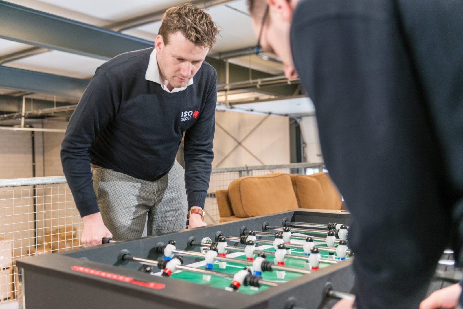 Tafelvoetbal bij ISO Groep met nieuwe ICT collega's